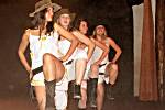 Photo of Slovkian 'cowgirls' dancing.
