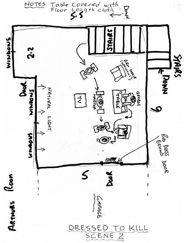 Picture of the floor plan sketches.