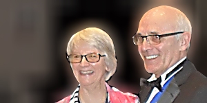 Portrait of Linda Gough and Jim Whalley.