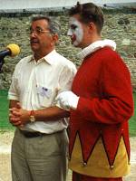 Max Hensli and Estonian clown host