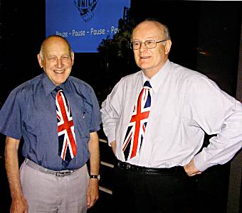 Cover of the magazine featuring Gerald Mee and Brian Dunckley from UK.