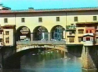 Closer shot of the Ponte Vecchio, Florence.