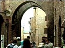Example of a framing shot using an archway.
