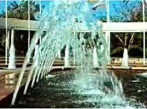 Example of framing with water fountain jets.