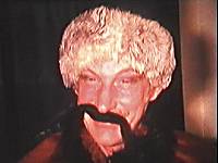 Brian Reed in character as a scary 'chinaman'.