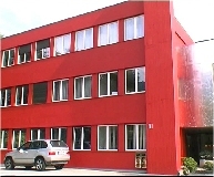 Red building
