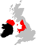 Map highlighting the North West IAC region.